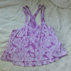 Purple tie dye tank